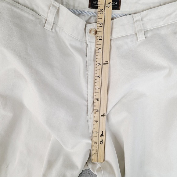 Vintage Weatherproof Khaki Pants Mens Size 34 x 28.5 Beige Straight Leg‎ Chino - Picture 15 of 16